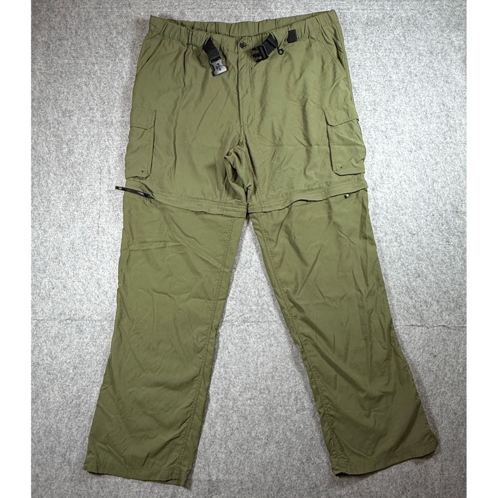 Boy Scouts of America Mens Switchback Uniform Pant XL 34 Green Convertible Nylon